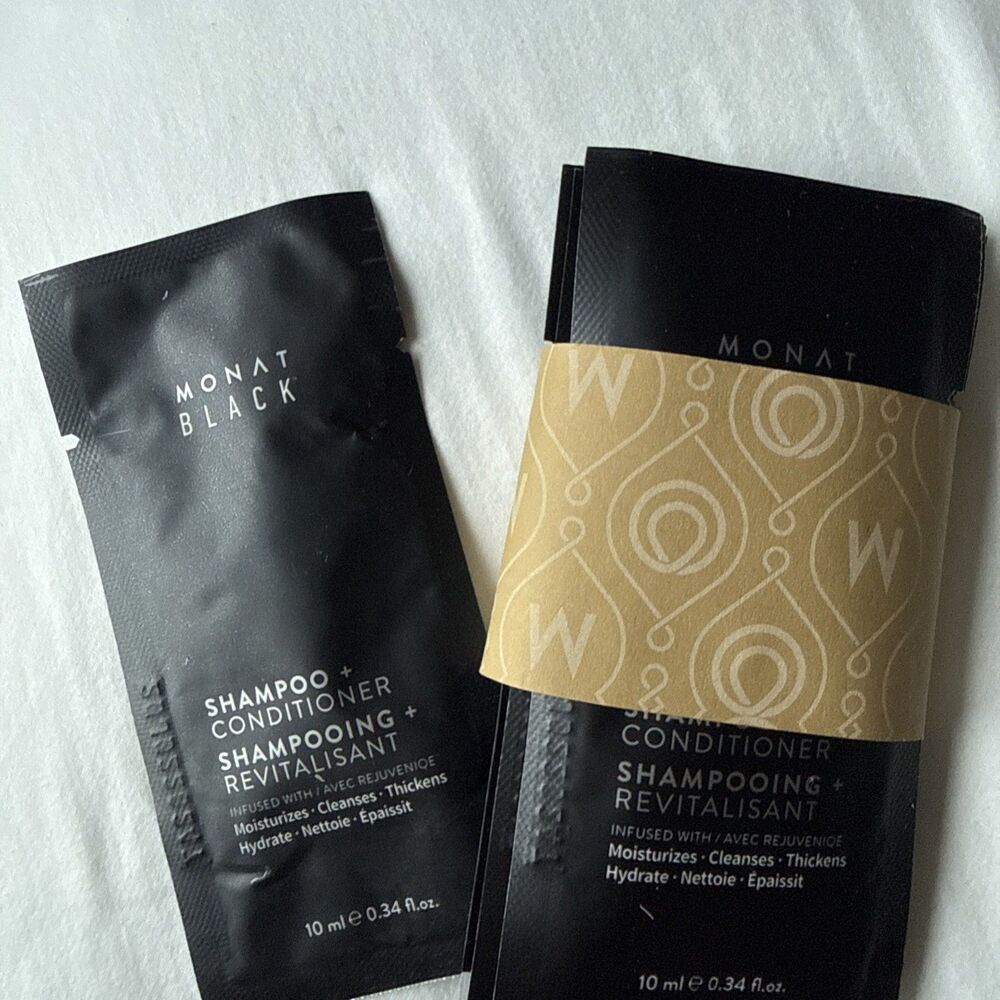 10 Monat BLACK Shampoo and Conditioner - Travel Size 10 mL Samples